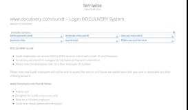 
							         www.doculivery.com/sundt – Login DOCULIVERY System - terriwise								  
							    