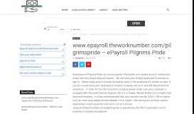 
							         www.epayroll.theworknumber.com/pilgrimspride – ePayroll ...								  
							    