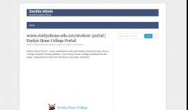 
							         www.evelynhone.edu.zm/student-portal | Evelyn Hone College Portal ...								  
							    