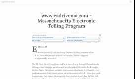 
							         www.ezdrivema.com – Massachusetts Electronic Tolling ...								  
							    