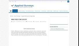 
							         www.fordcvp.com/login.php - Applied Surveys								  
							    