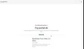 
							         www.Frg-portal.de - Index-Datei für das Gruppenverzeichnis - Urlm.de								  
							    