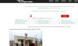 
							         www.futa.edu.ng | Federal University of Technology Akure : FUTA News								  
							    