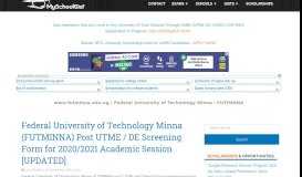 
							         www.futminna.edu.ng | Federal University of Technology Minna ...								  
							    