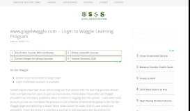 
							         www.gogetwaggle.com - Login to Waggle Learning Program ...								  
							    