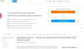 
							         www.gst.gov.in: Government Website for GST Portal Login ...								  
							    