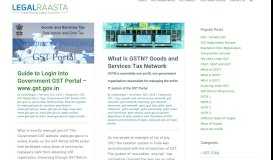 
							         www.gst.gov.in login portal Archives - LegalRaasta GST knowledge ...								  
							    
