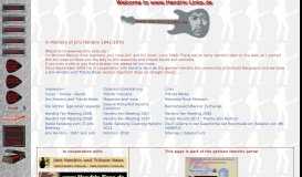 
							         www.Hendrix-Links.de Homepage - Das deutsche Jimi Hendrix Portal								  
							    