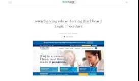 
							         www.herzing.edu - Herzing Blackboard Login Procedure								  
							    