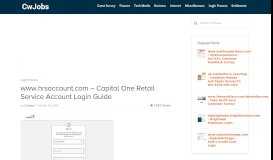 
							         www.hrsaccount.com - Capital One Retail Service Account ...								  
							    