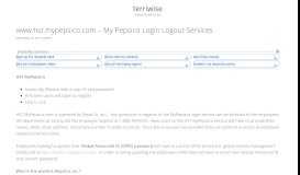 
							         www.hst.mypepsico.com – My Pepsico Login Logout Services								  
							    