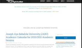 
							         www.jabu.edu.ng | Joseph Ayo Babalola University News								  
							    