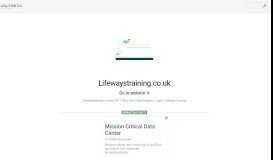 
							         www.Lifewaystraining.co.uk - Login | Lifeways Training								  
							    