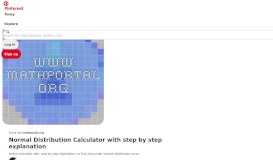 
							         www.mathportal.org | Stuff to Buy | Solving equations, Normal ...								  
							    
