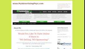
							         www.MyAdvertisingPays.com | A Proven System to EARN A ...								  
							    
