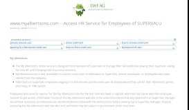 
							         www.myalbertsons.com – Access HR Service for Employees of ... - DAF								  
							    
