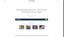 
							         www.mycampuslink.com - My Campus Link Student Portal Login								  
							    