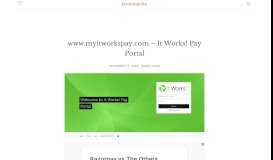 
							         www.myitworkspay.com - It Works! Pay Portal - - KCommunity								  
							    