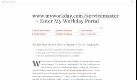 
							         www.myworkday.com/servicemaster – Enter My Workday ...								  
							    
