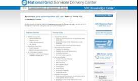 
							         www.nationalgridSDC123.com. National Grid's SDC Knowledge Center								  
							    