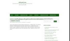 
							         www.nweb.gimpa.edu.gh/academics/admissions | GIMPA Portal ...								  
							    