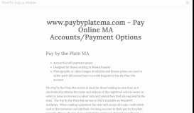 
							         www.paybyplatema.com - HowTo Log in Online								  
							    