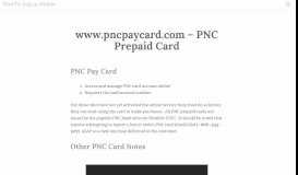 
							         www.pncpaycard.com - PNC Prepaid Card | HowTo Log in ...								  
							    