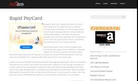 
							         www.rapidfs.com - Rapid Prepaid PayCard Holder Login |								  
							    