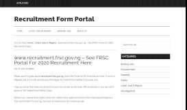 
							         www.recruitment.frsc.gov.ng - See FRSC Portal For 2019 Recruitment ...								  
							    