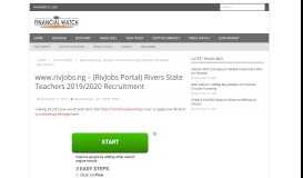 
							         www.rivjobs.ng – (RivJobs Portal) Rivers State Teachers 2019/2020 ...								  
							    