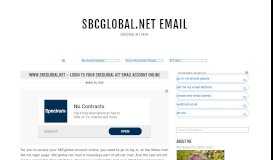 
							         www.SBCGlobal.net – Login to Your SBCGlobal ATT Email ...								  
							    