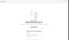 
							         www.Sensetraining.org.uk - Sense eLearning: Login to the site								  
							    