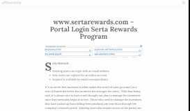 
							         www.sertarewards.com – Portal Login Serta Rewards ...								  
							    