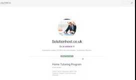 
							         www.Solutionhost.co.uk - SolutionHost | Welcome								  
							    