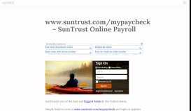 
							         www.suntrust.com/mypaycheck - SunTrust Online Payroll ...								  
							    