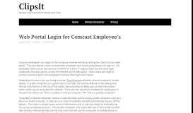 
							         Www.TeamComcast.com – Web Portal Login for Comcast Employee's								  
							    