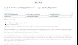 
							         www.thankyou.pointrecognition.com – Login Point Recognition								  
							    