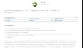 
							         www.thevine.sprouts.com – Employee Access Sprouts Market - DAF								  
							    