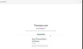 
							         www.Timsown.com - Tim Hortons Enterprise Information Portal - ca								  
							    