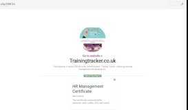 
							         www.Trainingtracker.co.uk - Training Tracker - Authoring								  
							    