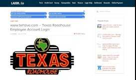 
							         www.txrhlive.com - Texas Roadhouse Employee Account Login								  
							    