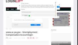 
							         www.uc.pa.gov - Unemployment Compensation Account login ...								  
							    