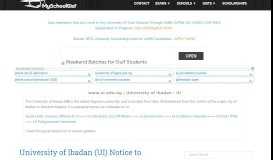 
							         www.ui.edu.ng | University of Ibadan : UI News - MySchoolGist								  
							    