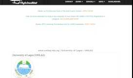 
							         www.unilag.edu.ng | University of Lagos : UNILAG News								  
							    