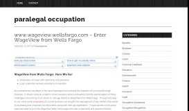 
							         www.wageview.wellsfargo.com – Enter WageView from Wells ...								  
							    