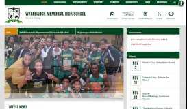 
							         Wyandanch Memorial High School / Homepage								  
							    