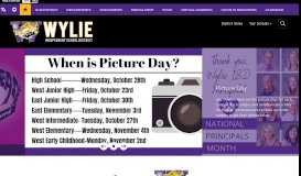 
							         Wylie Independent School District: Home								  
							    