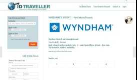 
							         WYNDHAM HOTEL & RESORTS – Travel Industry Discounts – iD ...								  
							    