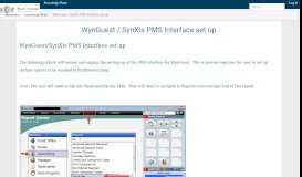 
							         WynGuest / SynXis PMS Interface set up | ProfitSword ...								  
							    