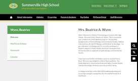 
							         Wynn, Beatrice / Welcome - Dorchester School District Two								  
							    